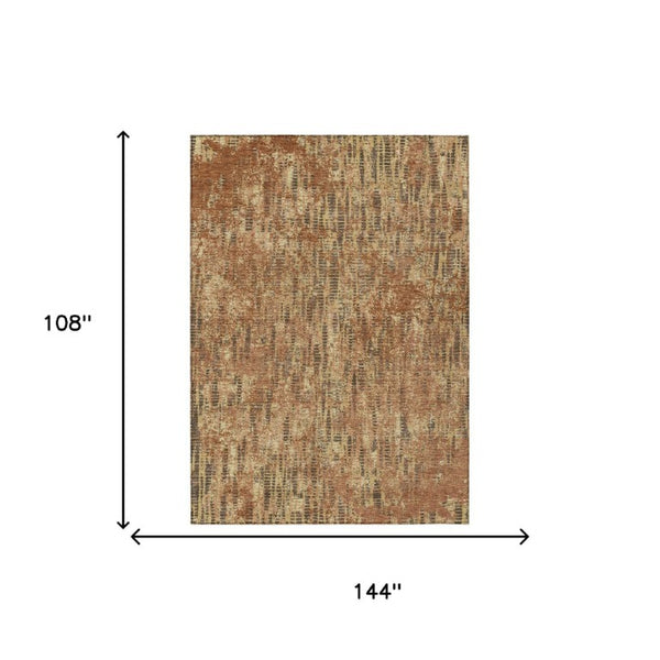 9 X 12 Abstract Polyester Area Rug Stain Resistant Indoor Outdoor Patio Living Room