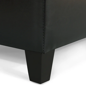 English Elm Hartford Bonded Leather Flip Top Storage Ottoman for Living Room Bedroom Entryway 73766.00PUBLK