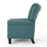 Christopher Knight Home® - Noble House - Thalia Traditional Dark Teal Fabric Recliner