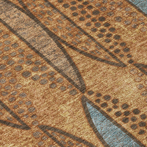 8 X 10 Geometric Polyester Indoor Outdoor Rug Washable Stain Resistant Patio