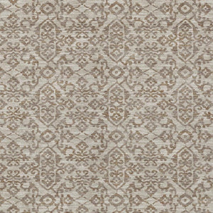 8 X 10 Beige Taupe Oriental Polyester Area Rug Stain Resistant Indoor Outdoor
