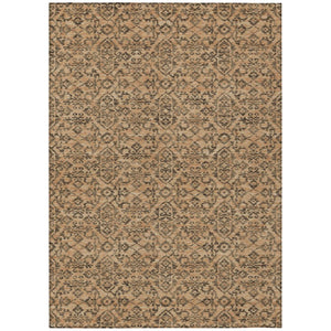 HomeRoots 8x10 Oriental Polyester Area Rug Stain Resistant for Patio Porch or Living Room 737720