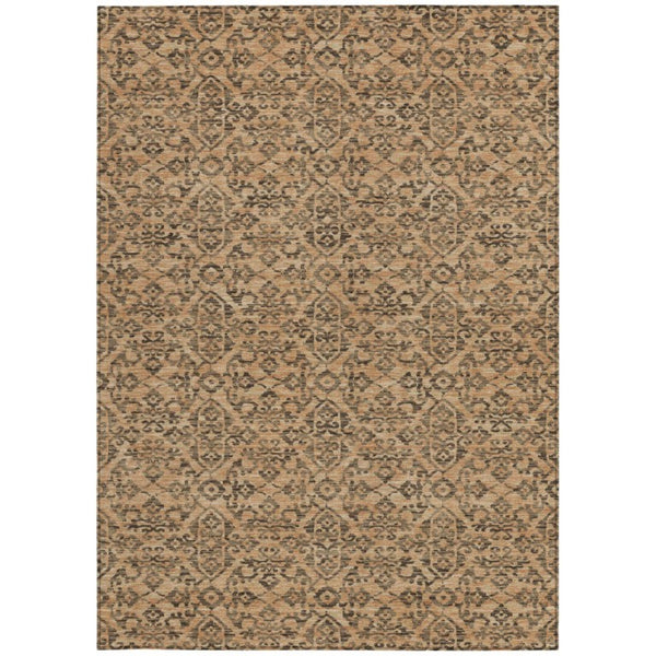 8x10 Oriental Polyester Area Rug Stain Resistant for Patio Porch or Living Room