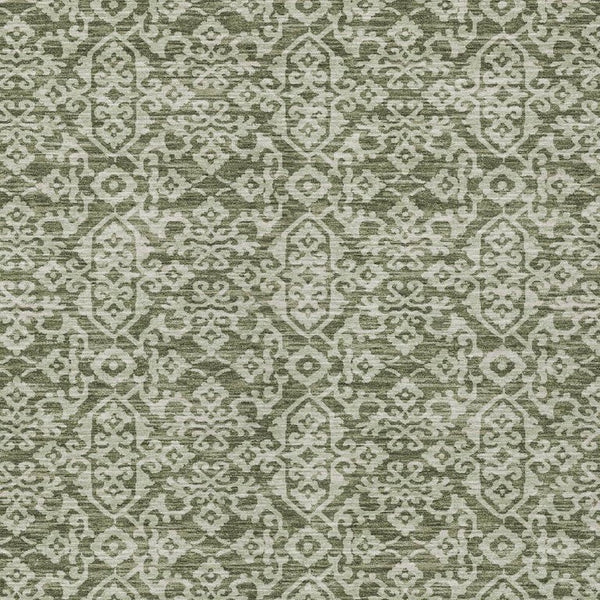 8x10 Oriental Polyester Area Rug Stain Resistant Indoor Outdoor Olive Brown Patio