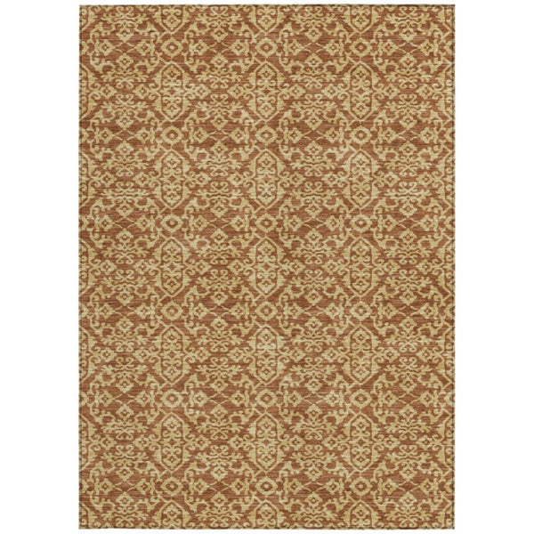 8 Ft X 10 Ft Oriental Polyester Area Rug Washable Indoor Outdoor Stain Resistant
