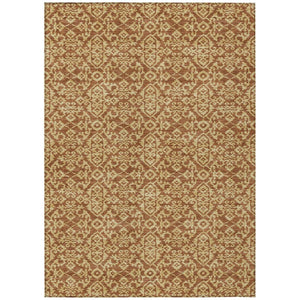 HomeRoots 9x12 Oriental Polyester Area Rug Washable Stain Resistant Indoor Outdoor Patio Use 737745