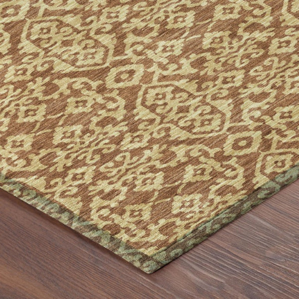 9x12 Oriental Polyester Area Rug Washable Stain Resistant Indoor Outdoor Patio Use
