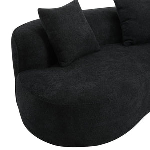 English Elm 126"curved Sectional Sofa Oversized 5 Seat Foam Cushion Living Room Conversation Piece N771P247830H_N771P247831H