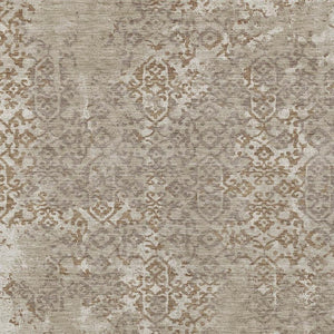 8x10 Oriental Polyester Area Rug Beige Gray Washable for Patio Porch Living Room