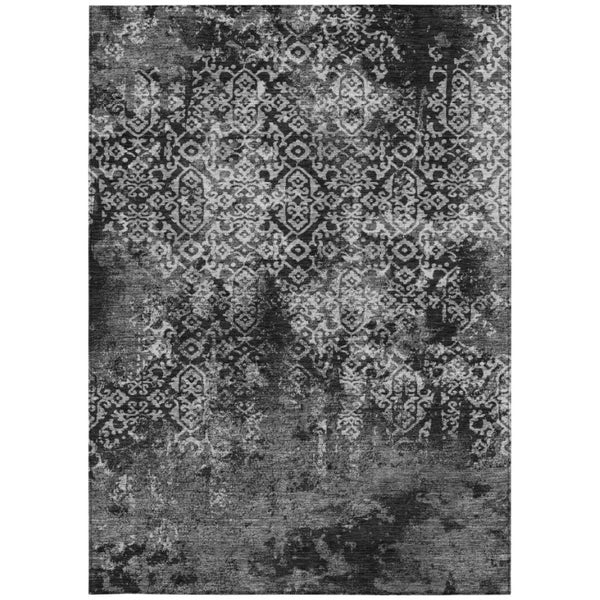 5x8 Oriental Polyester Area Rug Washable Stain Resistant Indoor Outdoor Patio Decor