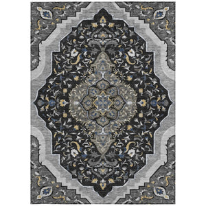 8 X 10 Medallion Polyester Area Rug Washable Stain Resistant Indoor Outdoor Patio