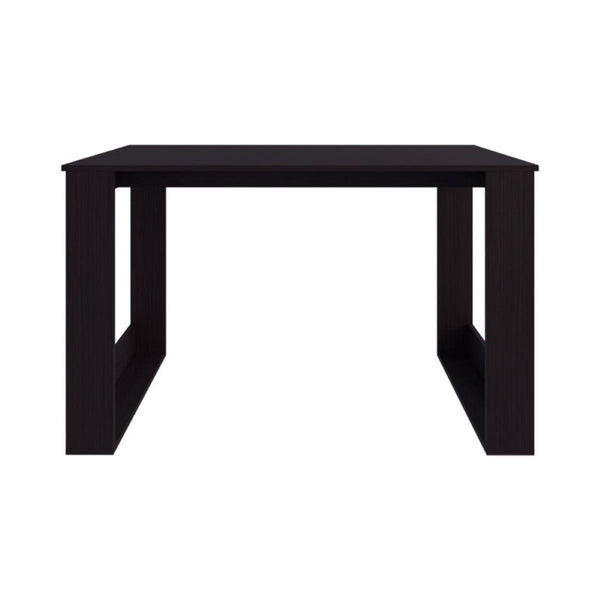 47 Inch Black Wooden Writing Desk for Home Office Study or Workspace Productivity