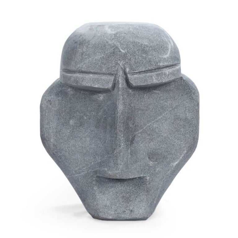 HomeRoots 7 Inch Handcrafted Stone Figurine Sculptural Accent for Shelves and Home Decor 737968