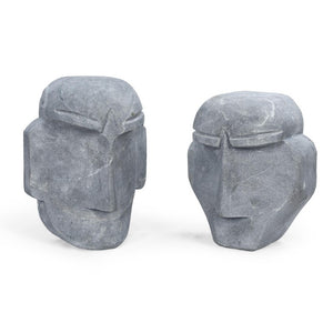 7 Inch Handcrafted Stone Figurine Sculptural Accent for Shelves and Home Decor