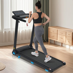 English Elm Treadmill Foldable Home Gym with 3hp Motor Incline Cushioned Belt and Bluetooth Speaker N728P337620B
