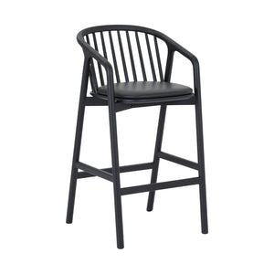English Elm Echo Solid Oak and Faux Leather Counter Stool for Kitchen Islands and Breakfast Bars B2736P464818