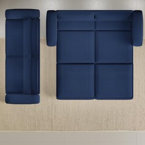 English Elm 93" King Size Convertible Sleeper Sofa Bed - Plush Teddy Couch With Chaise Lounge & Lumbar Pillows W1885S00237