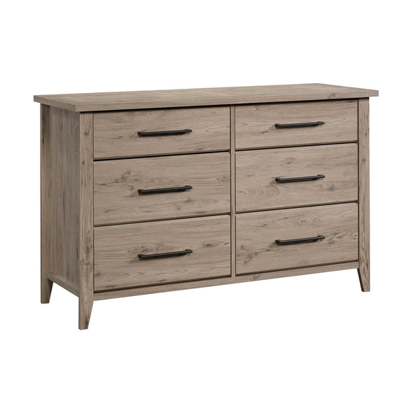 English Elm Dresser, Stylish Brown Finish With Ample Storage, Smooth Glides & Compact Design For Any Room B356P402691