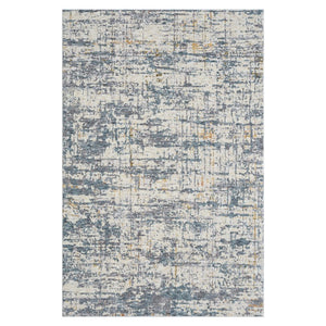 HomeRoots 10 X 14 Abstract Blue Taupe Polyester Area Rug Stain Resistant Modern Living Room 738078