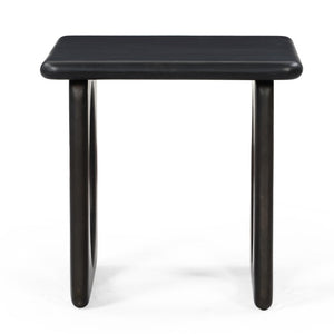 HomeRoots 20 Inch Solid Wood Square End Table Espresso Finish Sturdy Living Room Accent 738091
