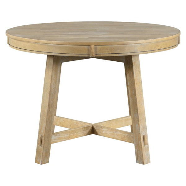 58 Inch Solid Wood Oval Extendable Dining Table with Removable Leaf for Flexible Seating