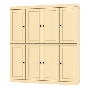 72 Inch Solid Wood Tall Pantry Cabinet with Two Drawers for Kitchen Organization