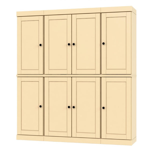 72 Inch Solid Wood Tall Pantry Cabinet with Two Drawers for Kitchen Organization