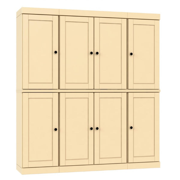 72 Inch Solid Wood Tall Pantry Cabinet with Two Drawers for Kitchen Organization