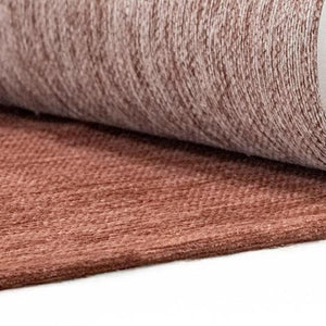 HomeRoots 5x7 Abstract Red White Indoor Rug Stain Resistant Recycled Pet Fibers Uv Safe 738211