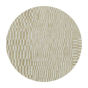 HomeRoots 5 Foot Abstract Round Rug Washable Eco Recycled Fibers Stain Resistant Uv Safe 738218