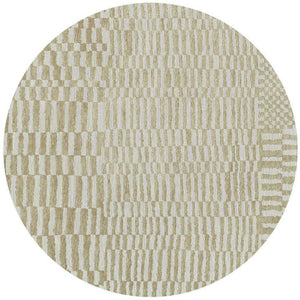 5 Foot Abstract Round Rug Washable Eco Recycled Fibers Stain Resistant Uv Safe