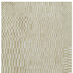 3x5 Tan Abstract Indoor Area Rug Eco Friendly Pet Fiber Stain Resistant Washable