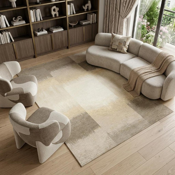 8 X 11 Abstract Gray White Washable Area Rug Eco Pet Fiber Stain Resistant
