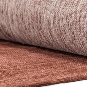 HomeRoots 6 X 8 Abstract Red White Washable Area Rug Stain Resistant Recycled Pet Fibers 738229