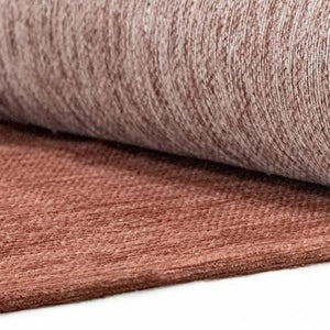HomeRoots 8x11 Abstract Area Rug in Red White Recycled Pet Fiber Stain Resistant Washable 738230