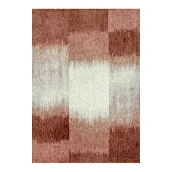 3x5 Abstract Red White Washable Area Rug Eco Pet Fiber Stain Resistant Indoor