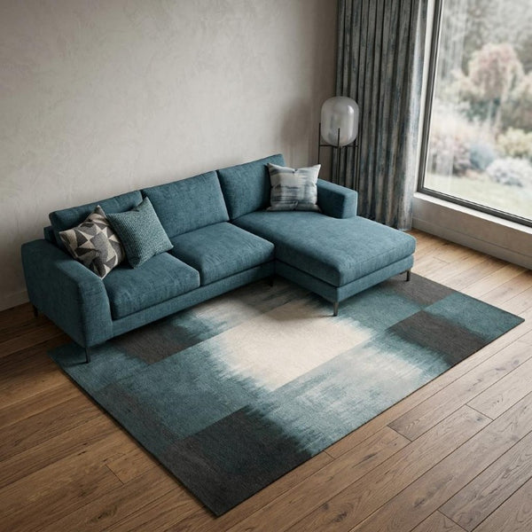 9x13 Abstract Indoor Rug Stain Resistant Eco Friendly Pet Fiber Washable Floor Accent