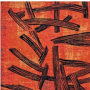 3x5 Abstract Area Rug Washable Stain Resistant Recycled Pet Fibers for Entryway