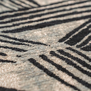 8x11 Abstract Gray White Washable Area Rug Eco Recycled Pet Fiber Stain Resistant