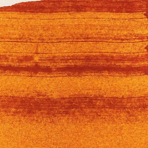 3 X 5 Abstract Orange Washable Area Rug Stain Resistant Eco Friendly Pet Fiber