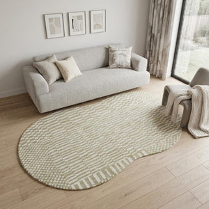 6x8 Abstract Tan Area Rug Washable Pet Fiber Stain Resistant Uv Protected