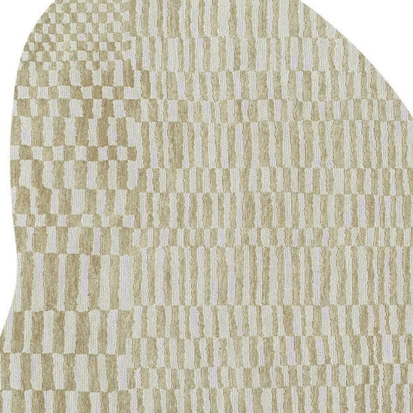 6x8 Abstract Tan Area Rug Washable Pet Fiber Stain Resistant Uv Protected