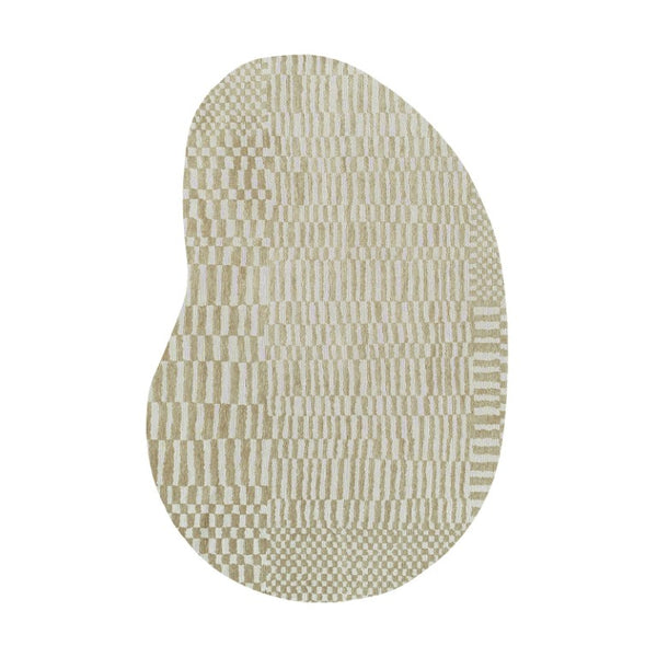 8x11 Abstract Tan Area Rug Stain Resistant Eco Friendly Pet Fiber Washable