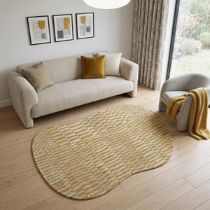 6 X 8 Abstract Tan Area Rug Stain Resistant Washable Recycled Pet Fibers Indoor