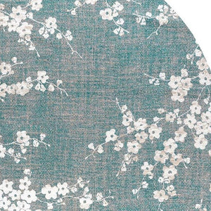 HomeRoots 6 X 8 Oriental Area Rug in Blue Washable Stain Resistant Eco Friendly Pet Fiber 738301