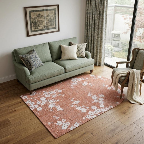 Oriental Area Rug Washable Stain Resistant Eco Friendly Pet Fiber Uv Protected Indoor