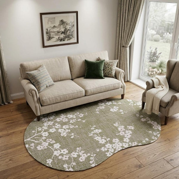 Oriental Area Rug Eco Friendly Pet Fiber Stain Resistant Uv Protected Washable Indoor