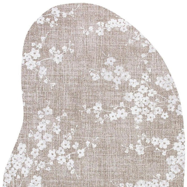 Oriental Gray White Area Rug Washable Uv Protected Stain Resistant Eco Friendly Pet Fiber