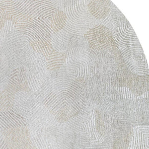 HomeRoots 6x8 Abstract Tan Washable Area Rug Stain Resistant Eco Friendly Pet Safe Indoor 738313