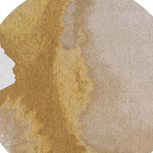 HomeRoots 10 Foot Abstract Round Rug Stain Resistant Eco Friendly Pet Fiber Uv Protected 738317